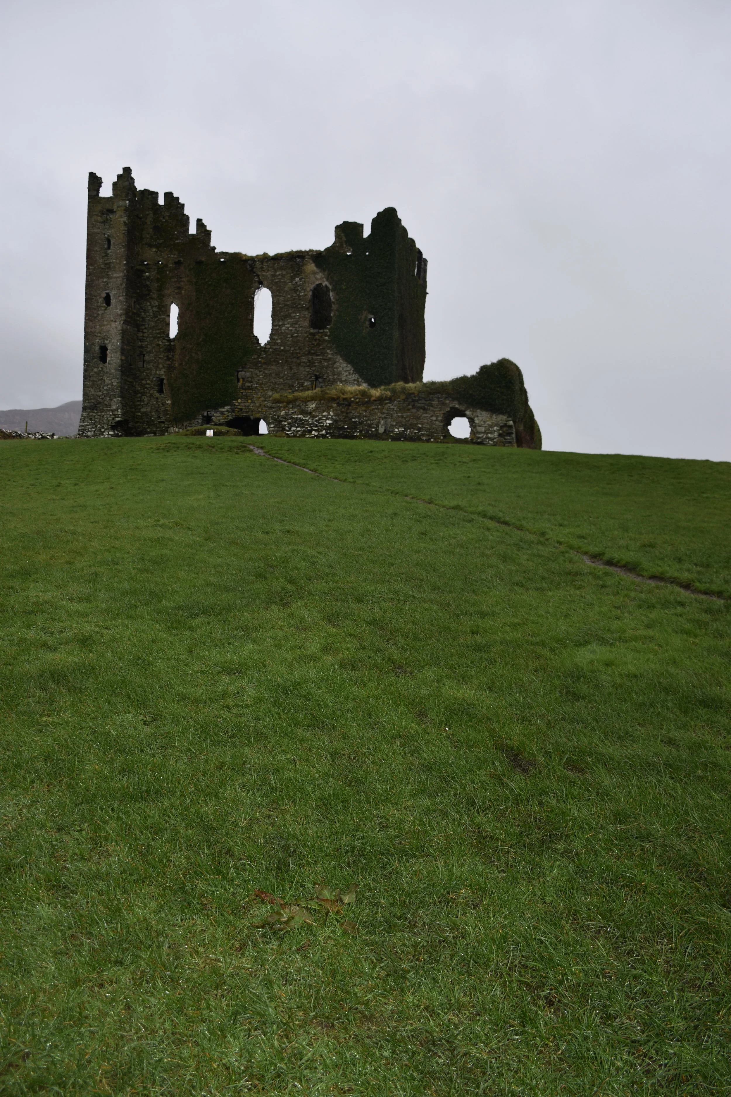 Castle over the beach. copyright Donna Cleary