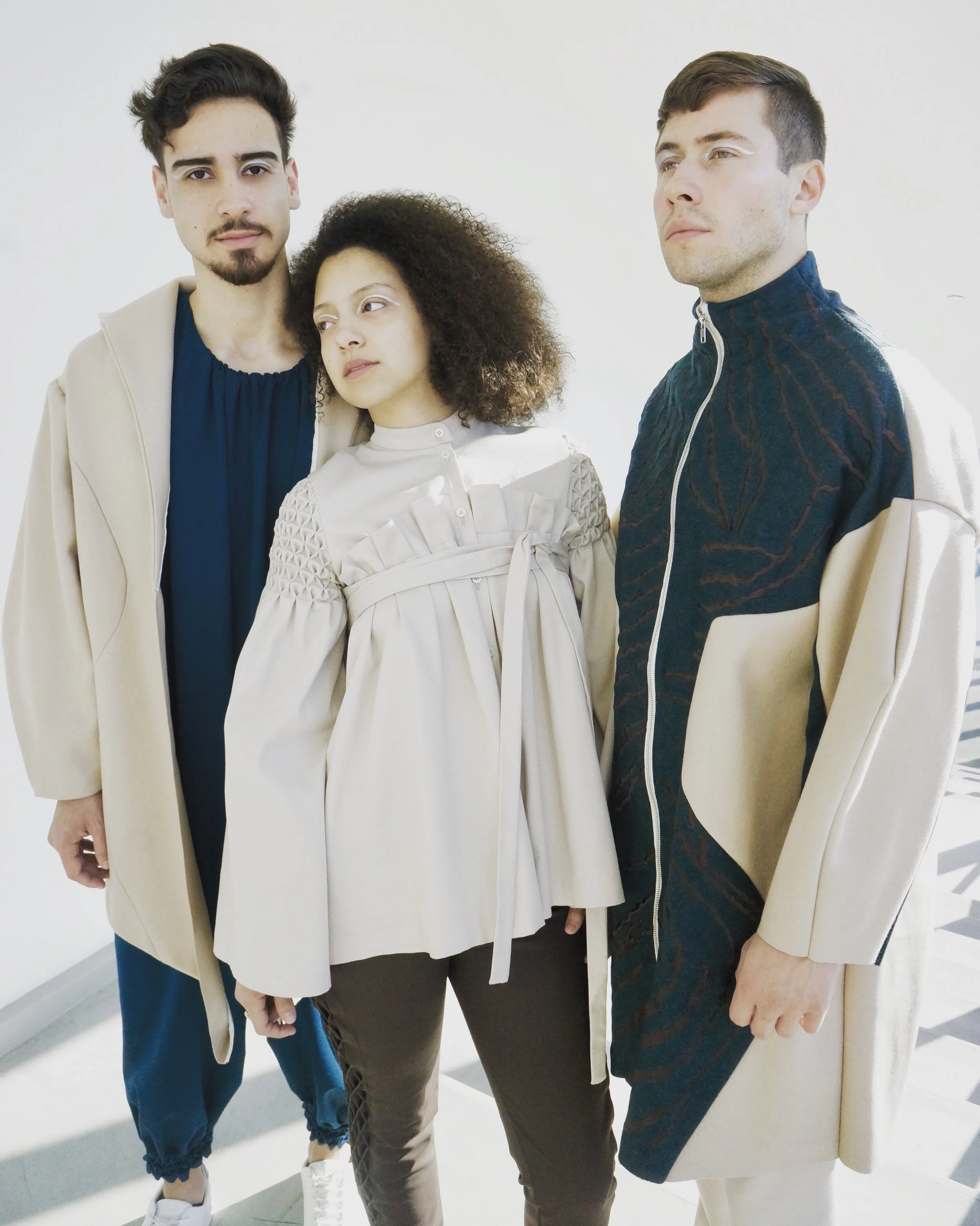  Undergraduate B.F.A thesis project garments - all draped, patterned, and constructed by myself 