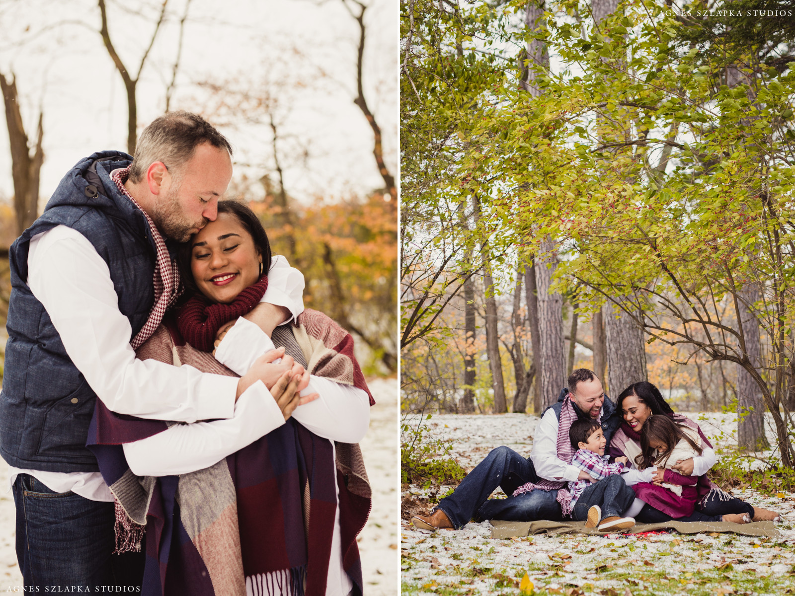 parents loving on two kids and smiling | cleveland, ohio family photographer