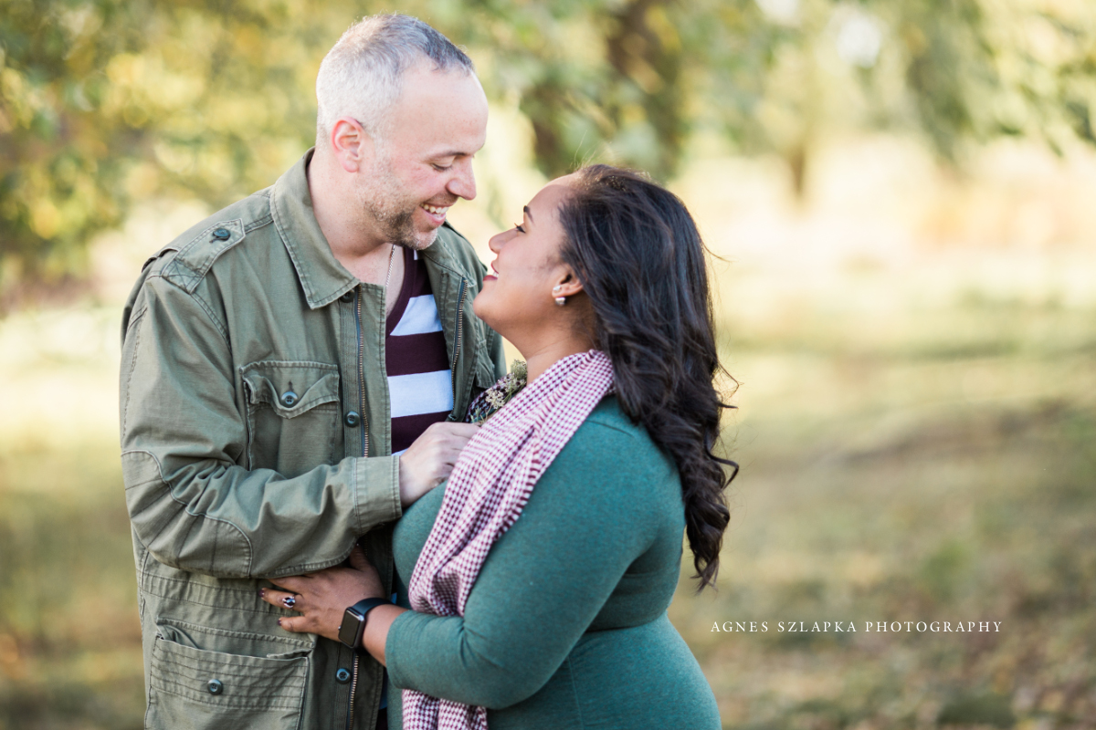 husband and wife looking into each others eyes | cleveland, family photographer
