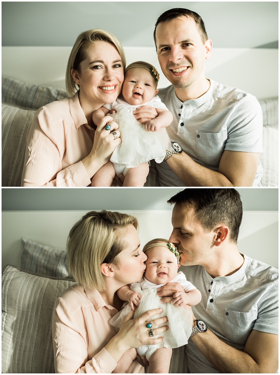 new parents in fairview park with baby girl | cleveland, OH newborn photographer