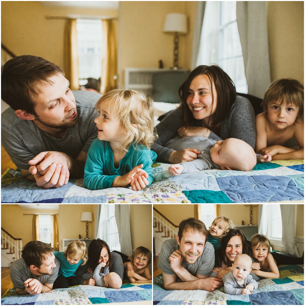 family of five and infant brother | cleveland, OH newborn photographer