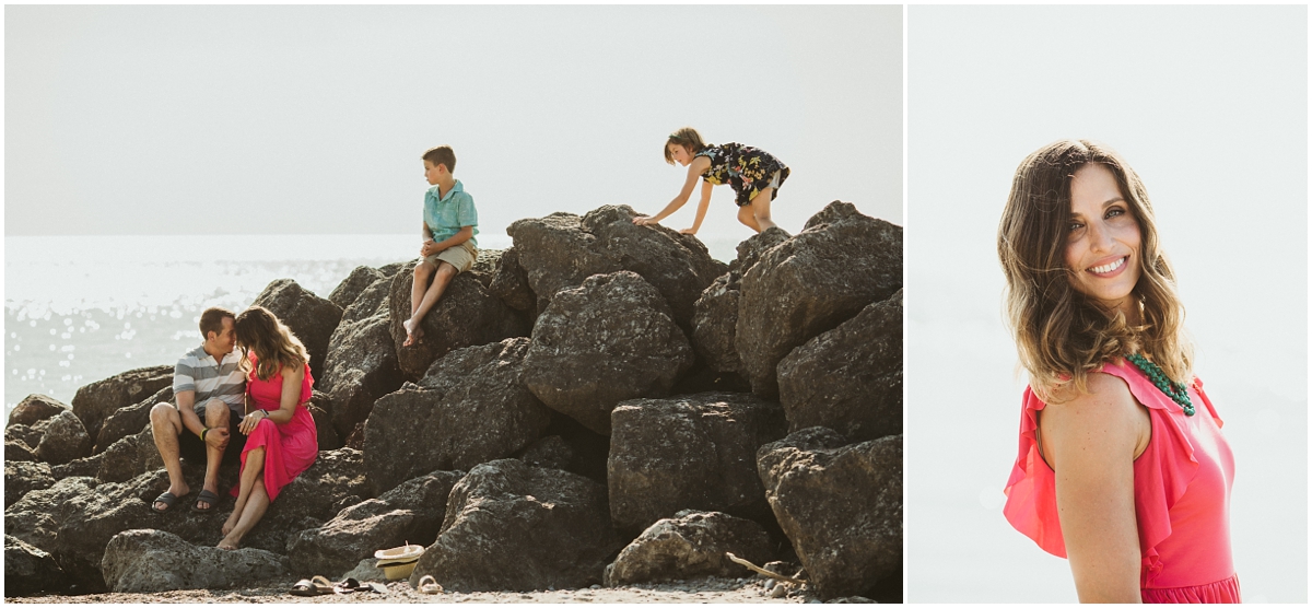 family of four on lake Erie | cleveland OH beach photographer