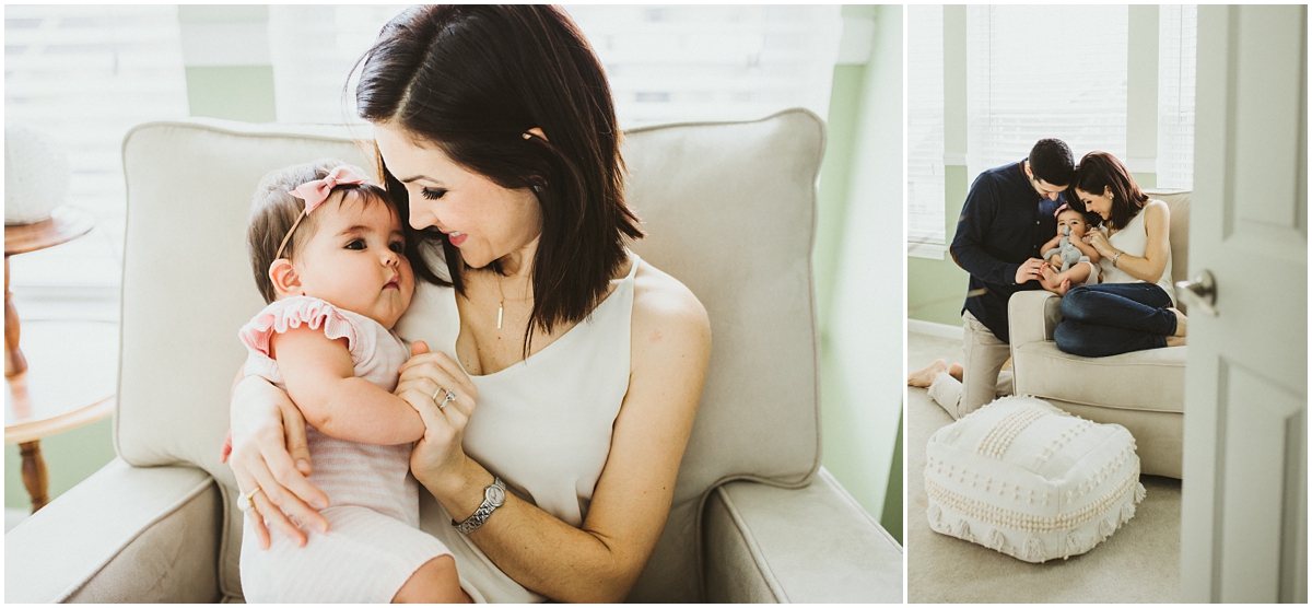 mom and baby girl cuddling | cleveland OH family photographer
