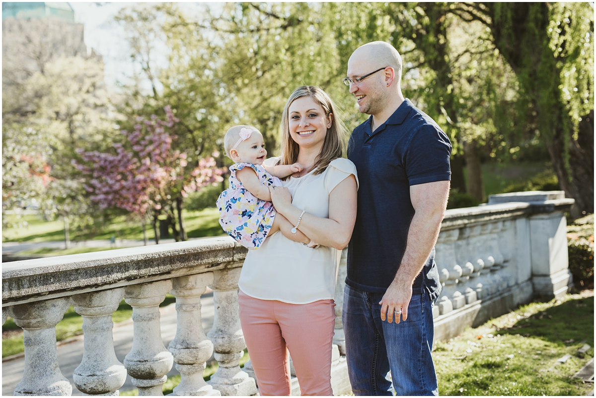 family of three one year old girl | cleveland lifestyle photographer