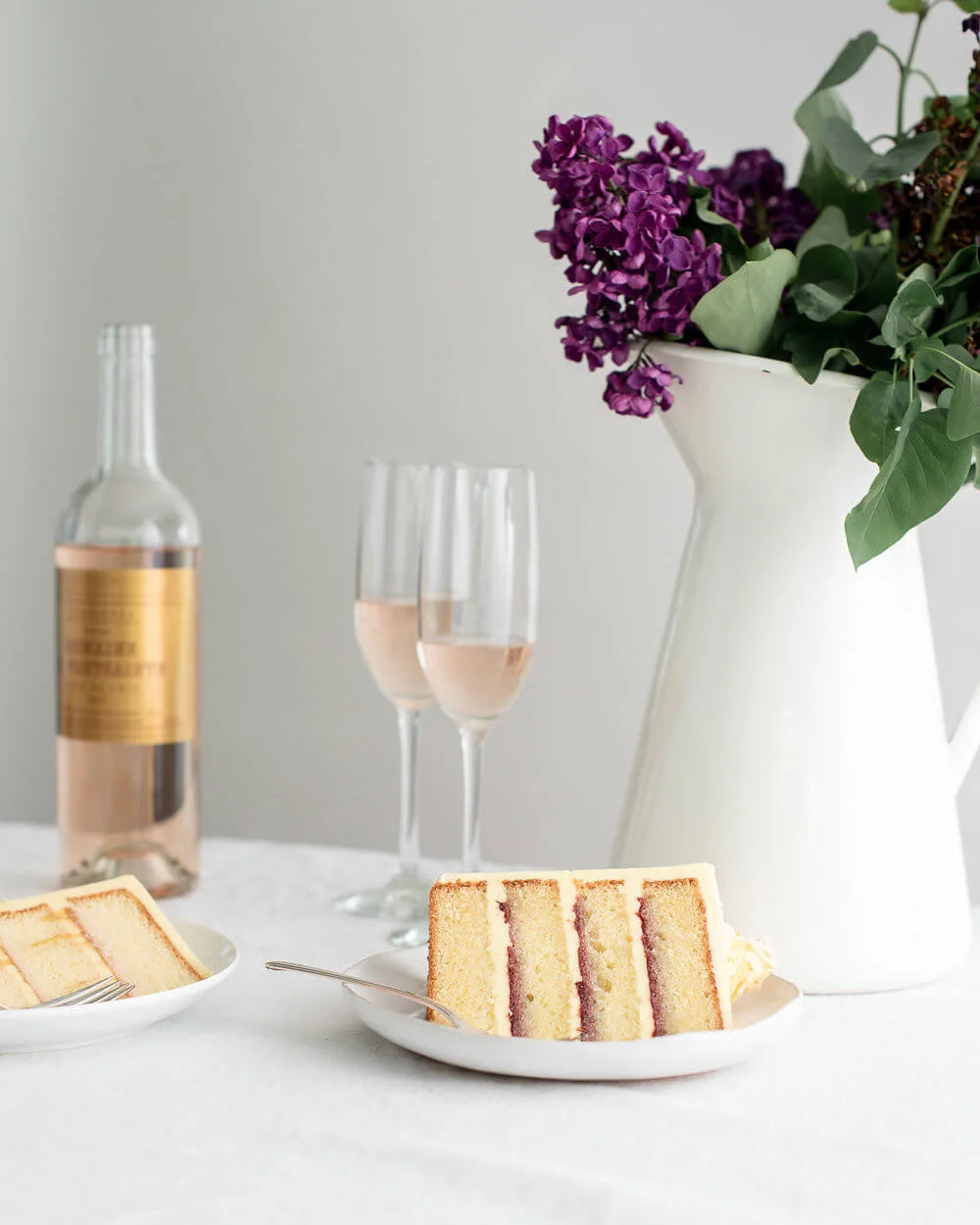 vanilla cake slice raspberry jam and rosé.jpg