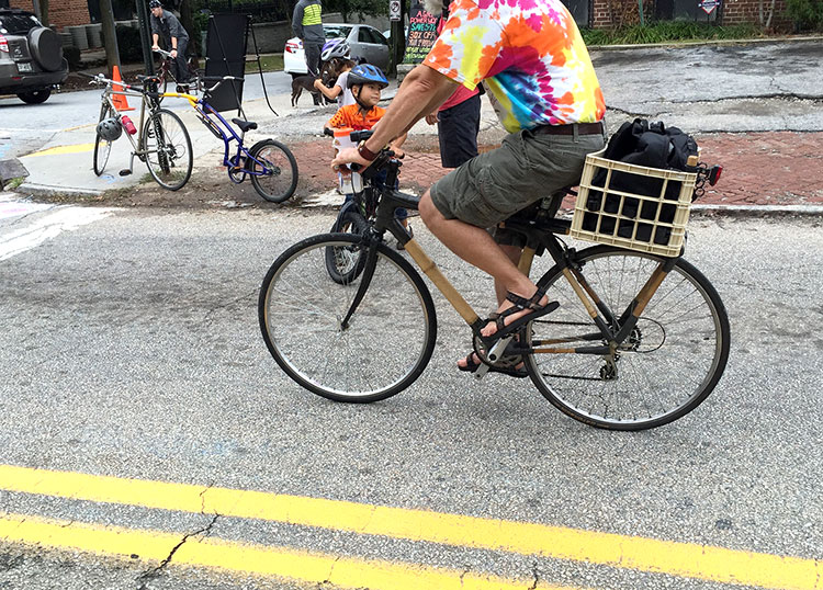 Bamboo bike.