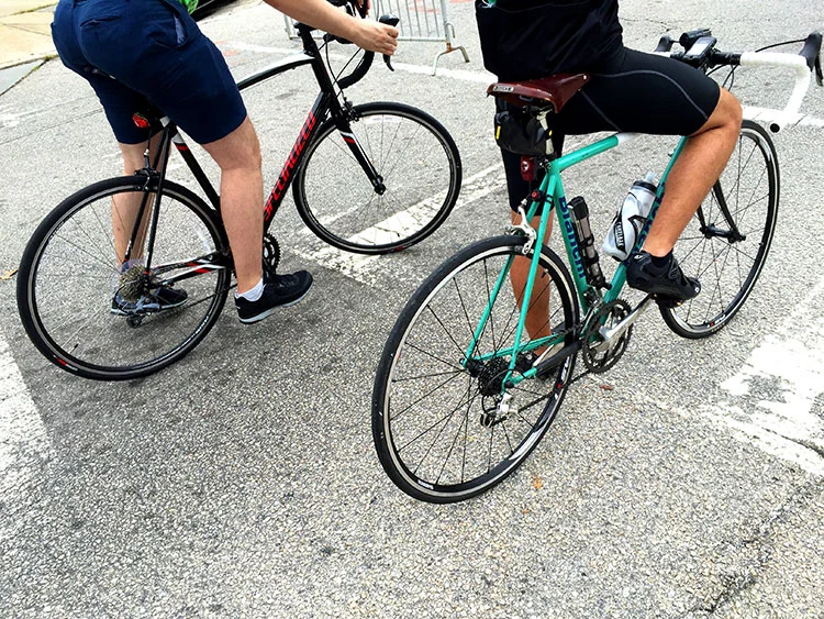 Bianchi with Brooks saddle.