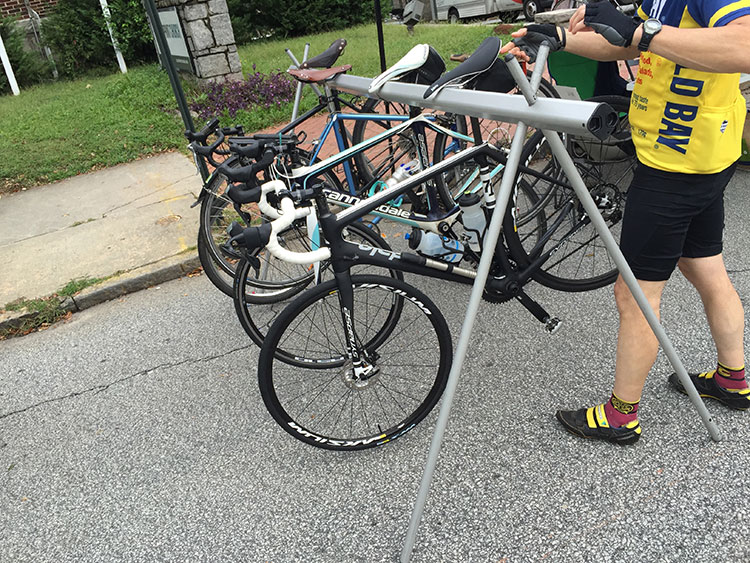 The Atlanta Bicycle Coalition is always great about providing bike parking at events throughout Atlanta, like the Candler Park or at VAHI Summerfest.