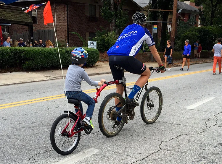 This seemed to be the preferred parent-child combo I saw - maybe because of ease of attachment?