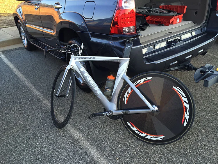 It was pretty windy out, I'm curious how the disc wheels handled it.
