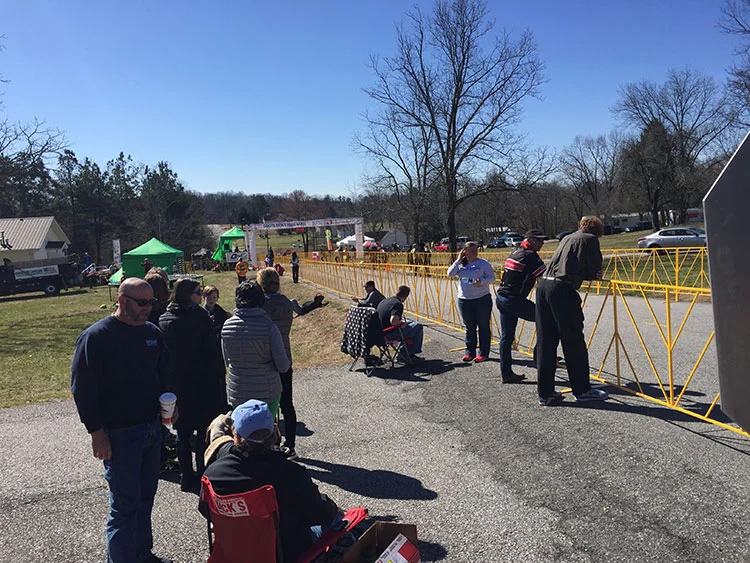 Stage Three Road Race, looking down at the finish line.