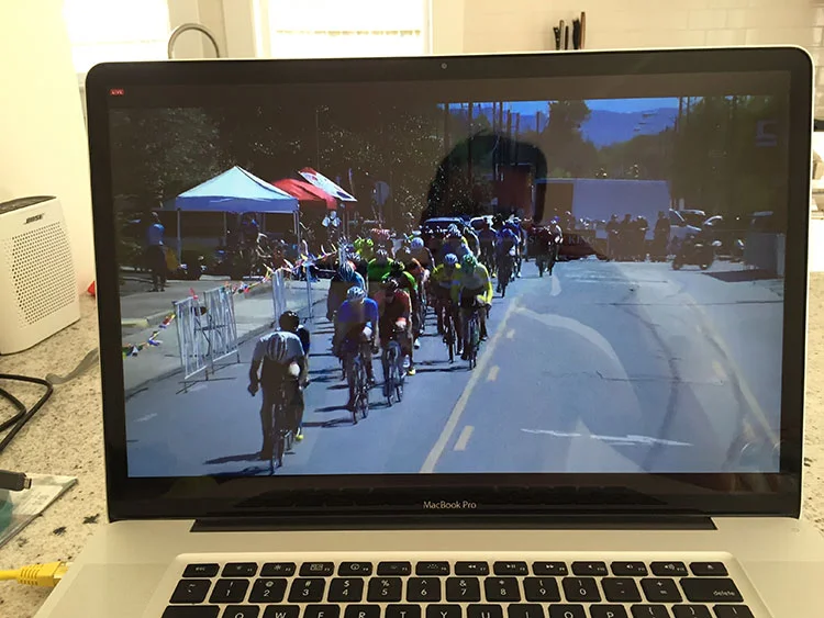 Loved being able to watch my teammates compete on the live feed from Sunny King Criterium in Aniston, AL.