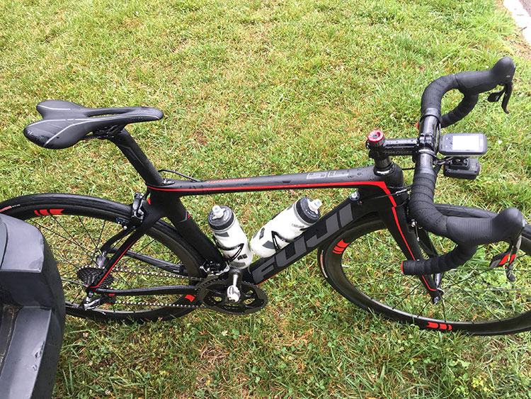 Wet bike, post race.