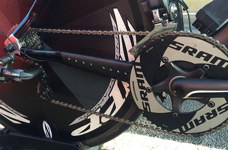 Using the big boy 55t chainring.