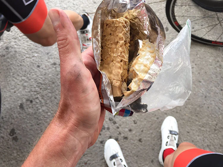 Summer's here - gotta start bringing dry/crunchy bars only on rides unfortunately.