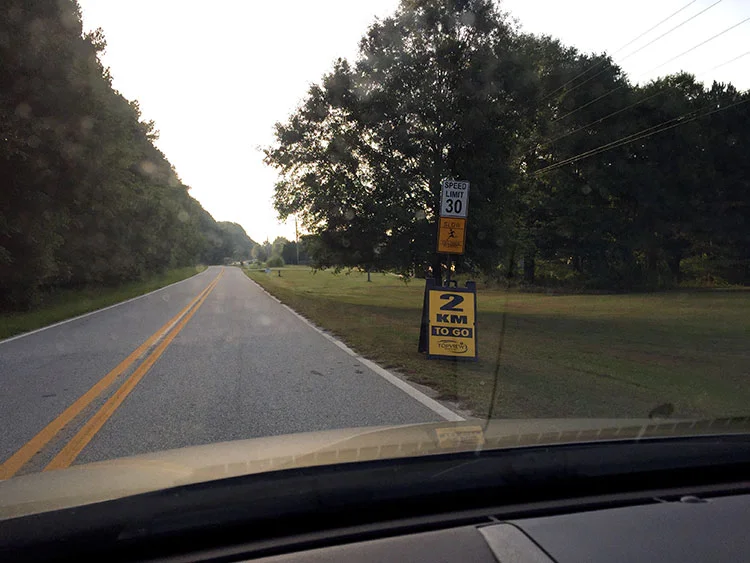 TT course in the morning - again, well marked.