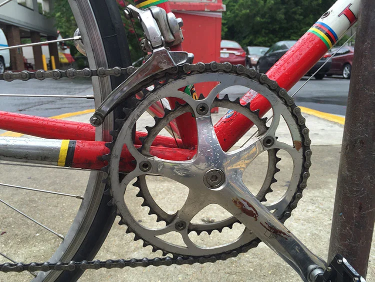 Classy crankset.