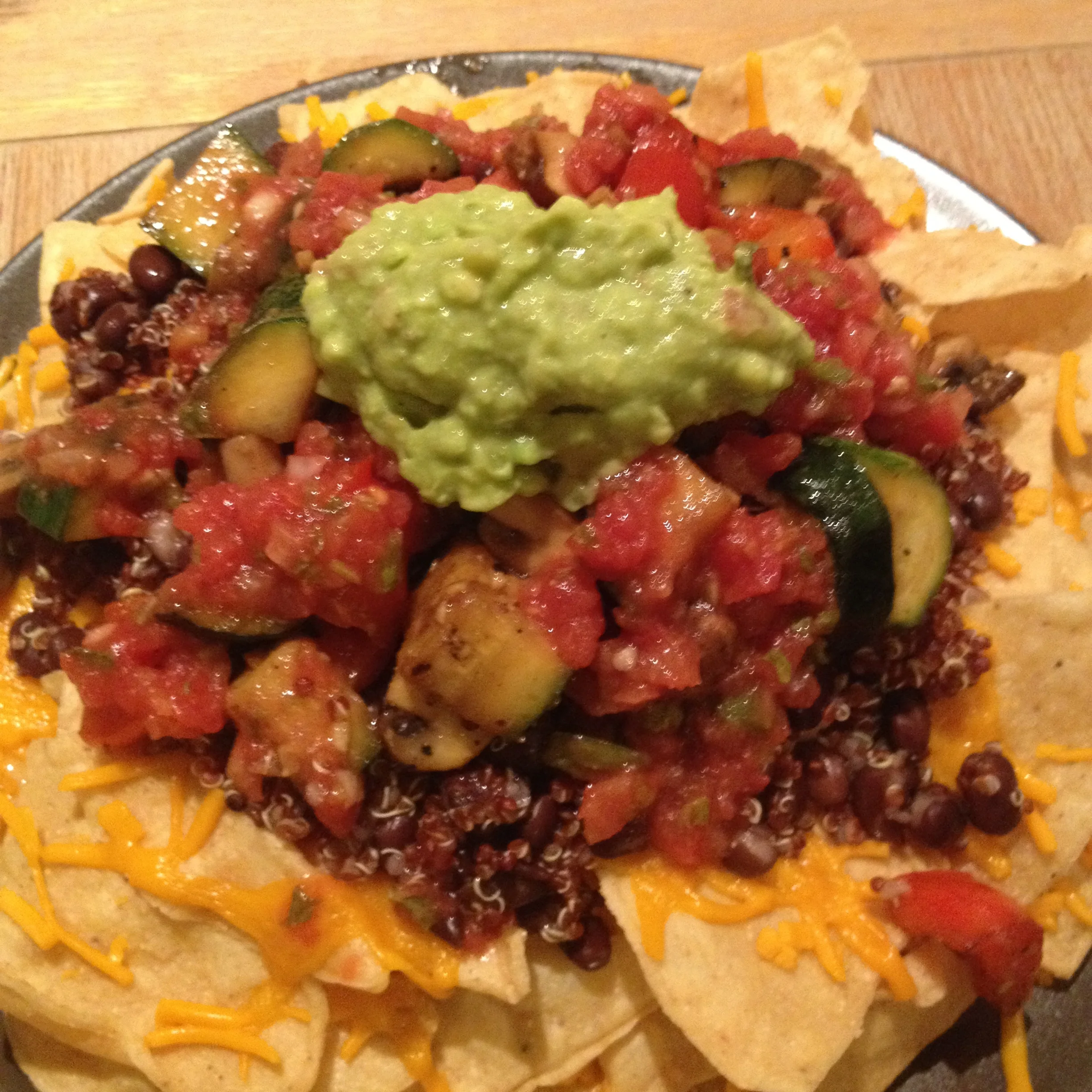 Melty Daiya cheese nachos