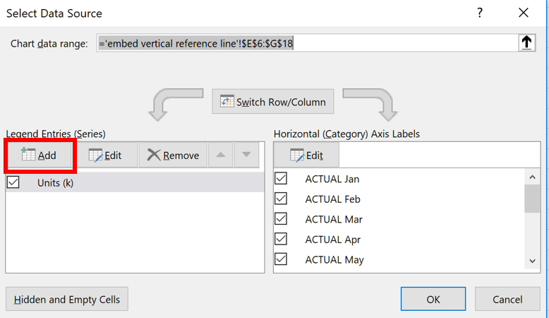 Add a vertical line to Excel chart | Storytelling with Data