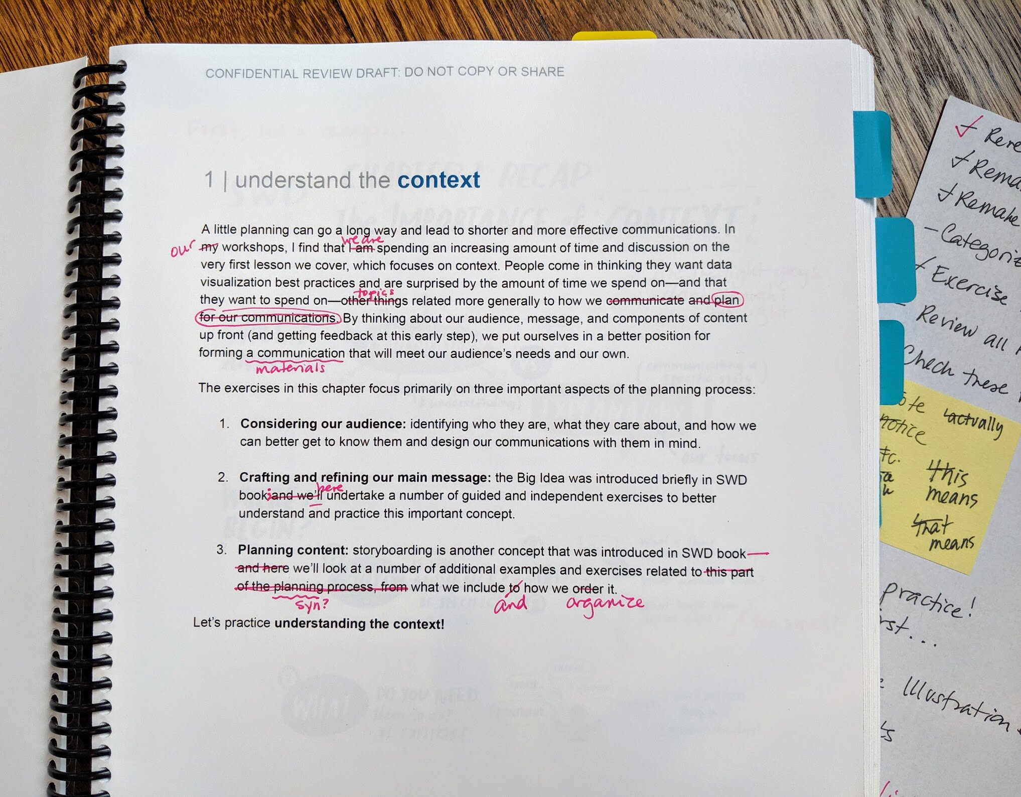 My hand-edits on printed copy #1 (of 3)