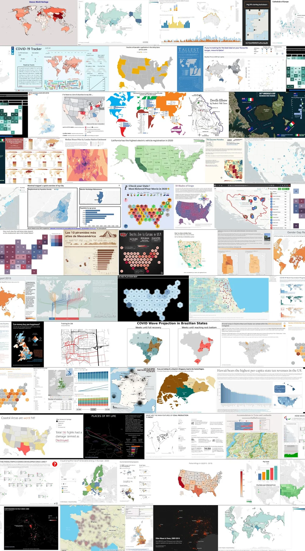 How are maps used for data visualization and data storytelling