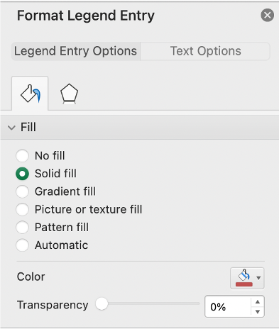how to edit a legend in Excel