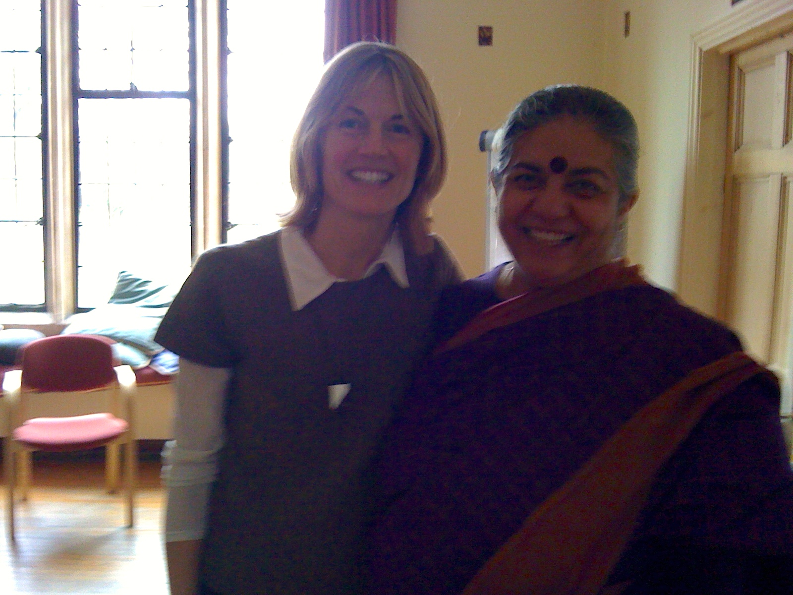 with Vandana Shiva