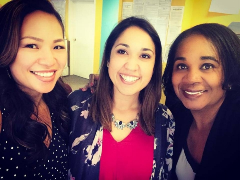 Left to right: Vien Truong, Michelle Romero, Kim Noble