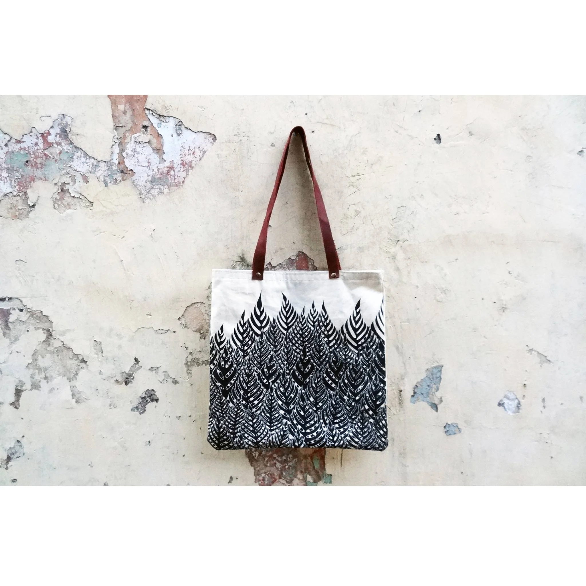 Bosque leather handles's bag