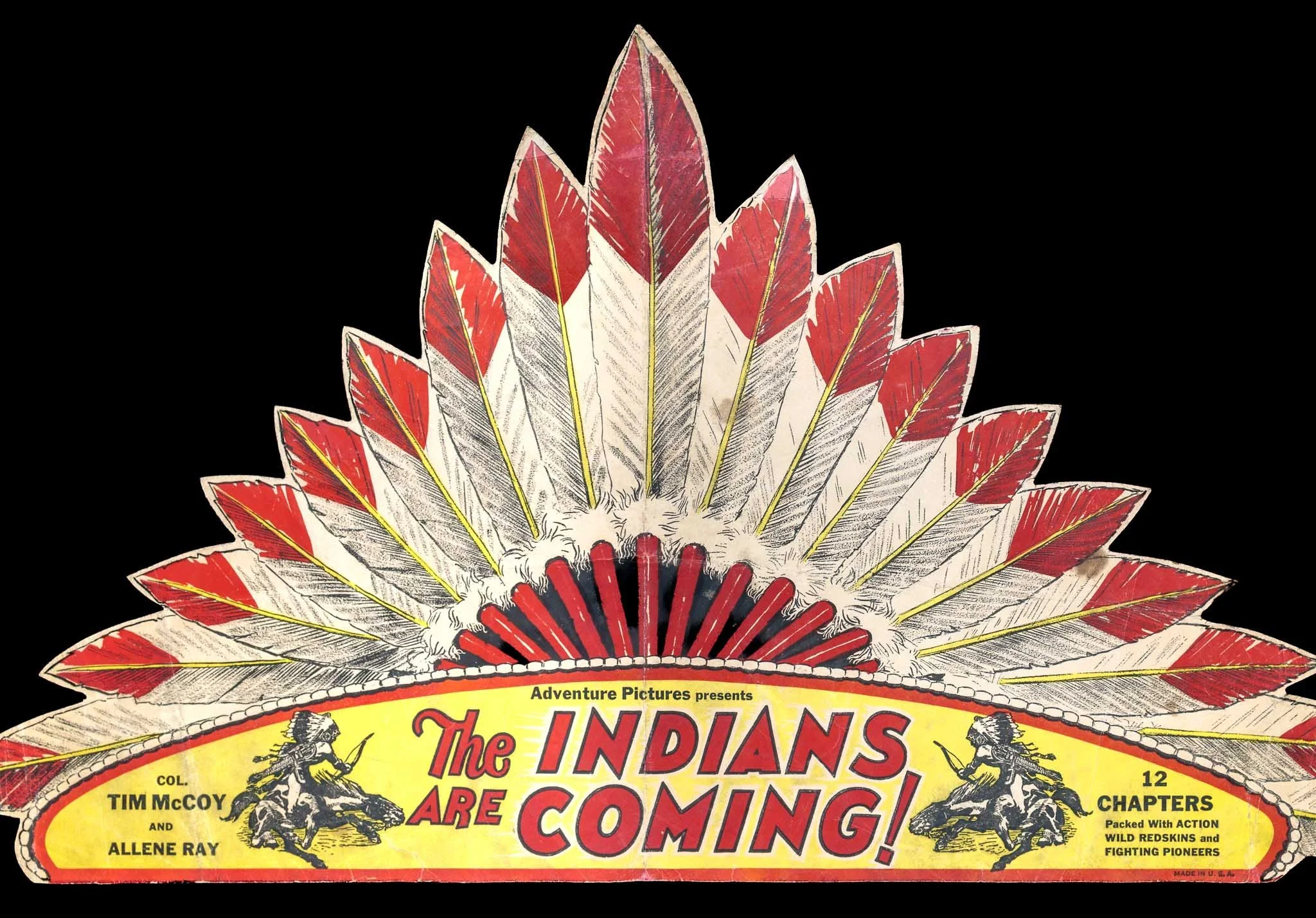 The Indians are Coming Lithographed Movie Advertisement-3.jpg