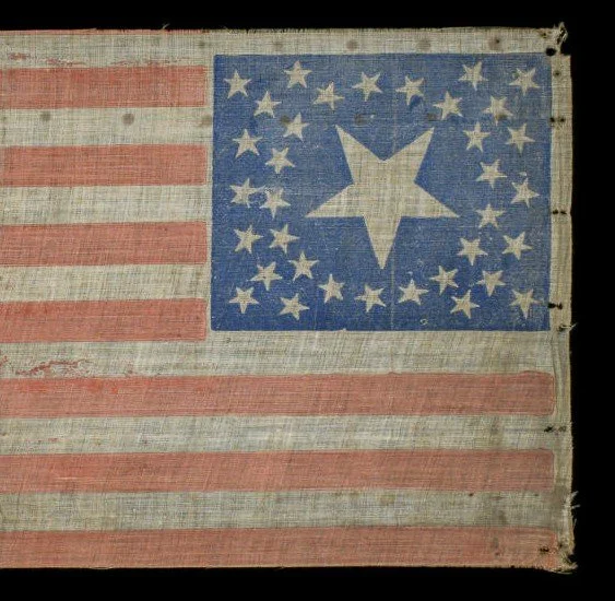 6. 36 Star Antique Flag with a Massive Center Star.jpg