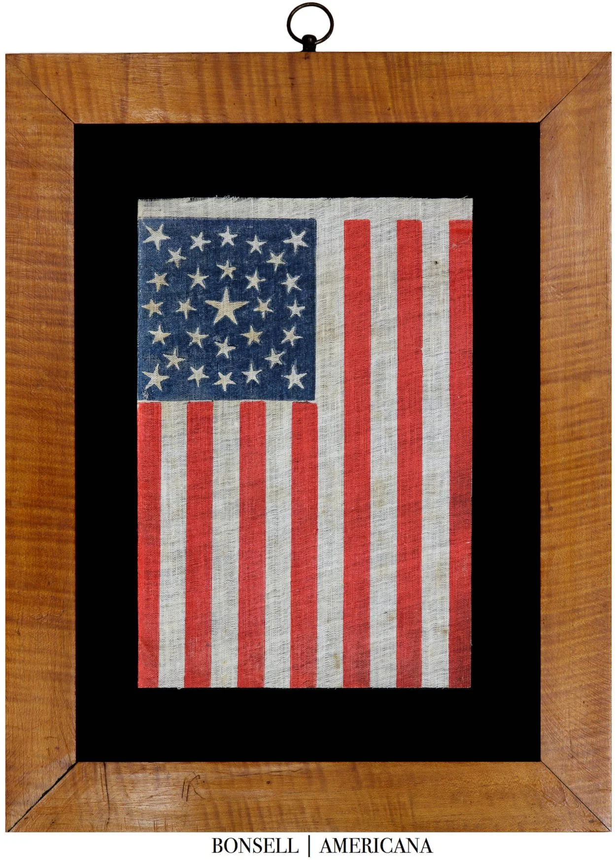 Scarce 29 Star Flag with a Medallion Configuration | An Early American Parade Flag Celebrating Iowa Statehood | Circa 1846–1848