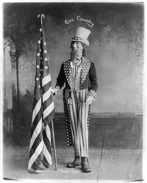 Uncle Sam with Flag | Circa 1899