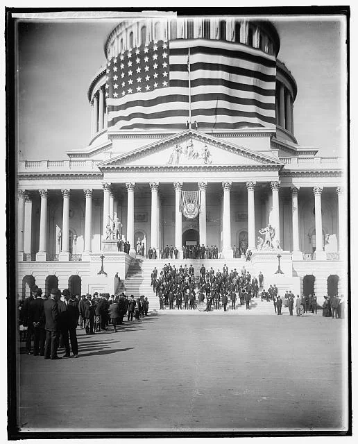 GAR Parade Flag at the Capitol | Circa 1905