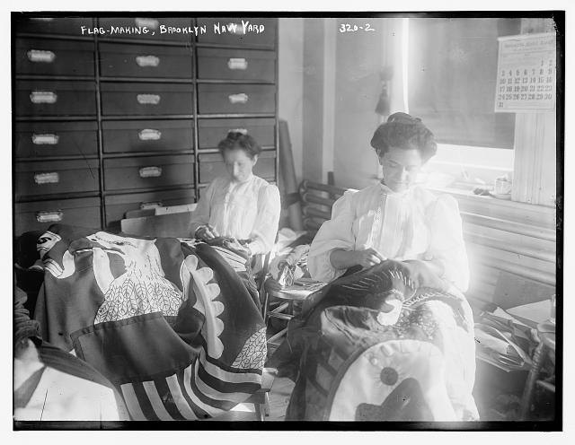 Flag Making at the Brooklyn Navy Yard | Circa 1900