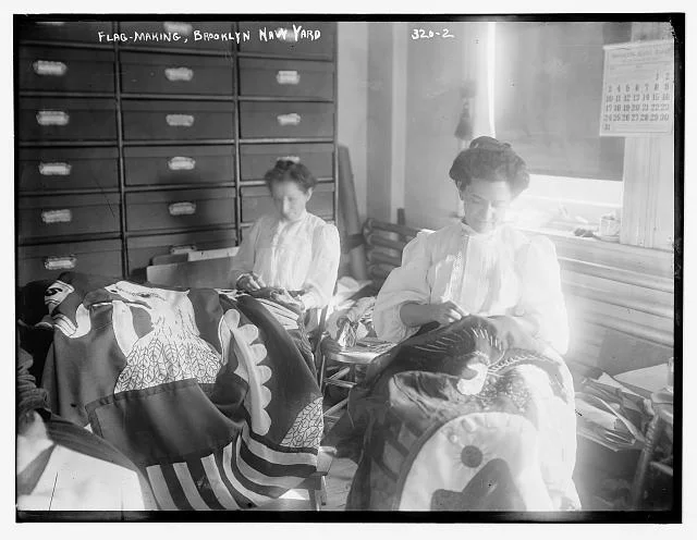 Flag Making at the Brooklyn Navy Yard | Circa 1900
