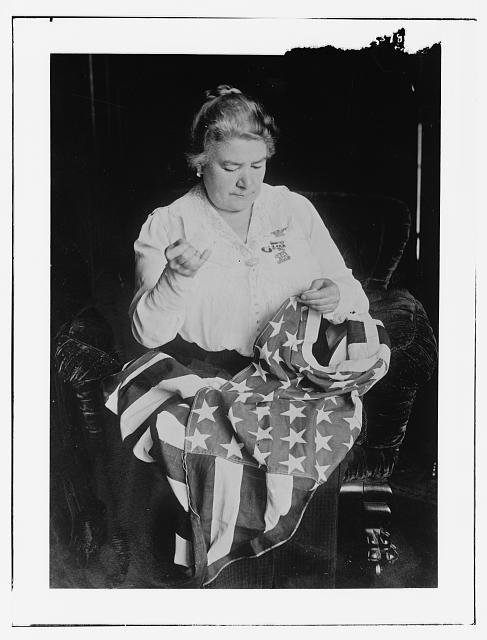 Schumann-Heinker Sewing a Flag | Circa 1900