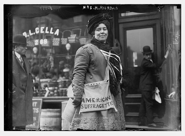 Mrs. H. Riordan, Suffragette in New York | Circa 1910