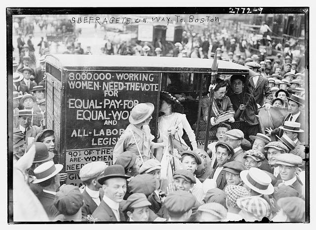 Suffragettes on the Way to Boston | Circa 1910