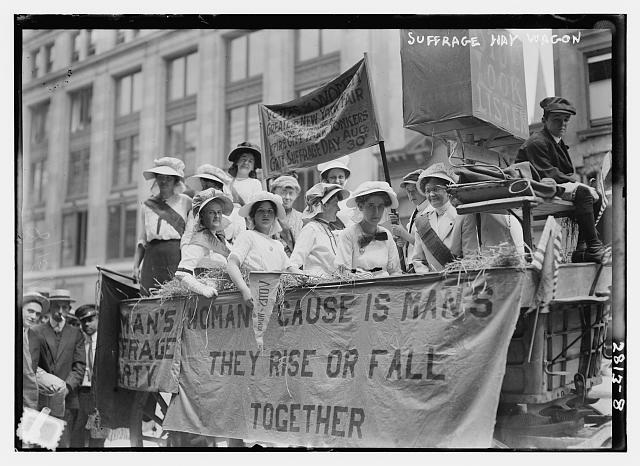 Suffragette Hay Ride | Circa 1910