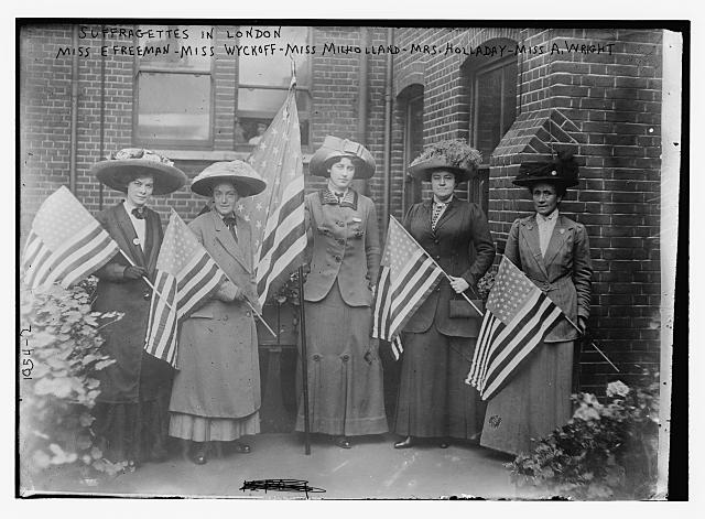 Suffragettes Holding Flags | Circa 1910