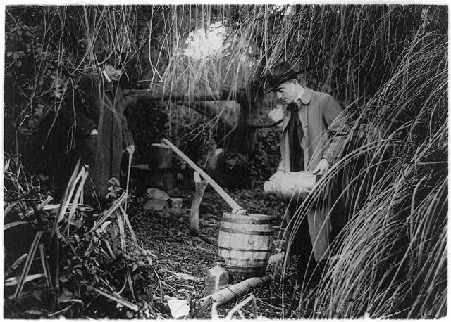 Dismantling a Still in San Francisco | Circa 1909