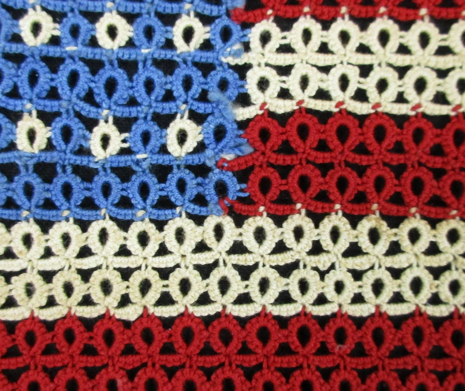 48 Star Antique Flag Made Entirely by Tatting 3.JPG