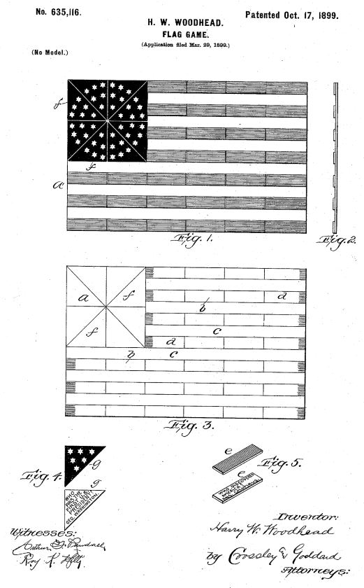 US635,116 | Flag Game | Circa 1899