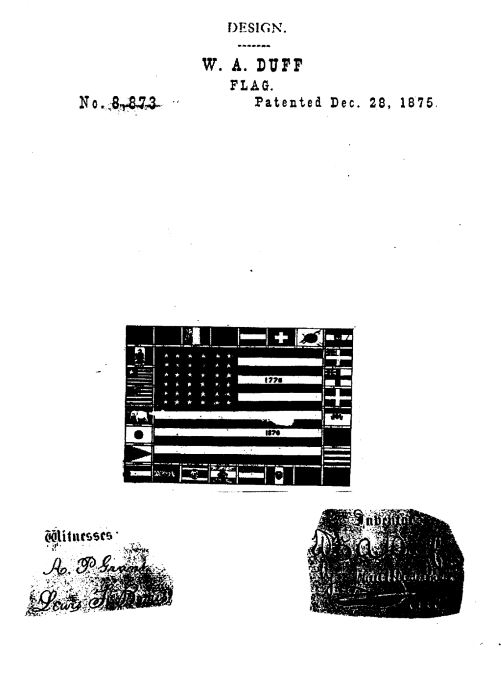 USD8,873 | Design for a Flag | Circa 1875