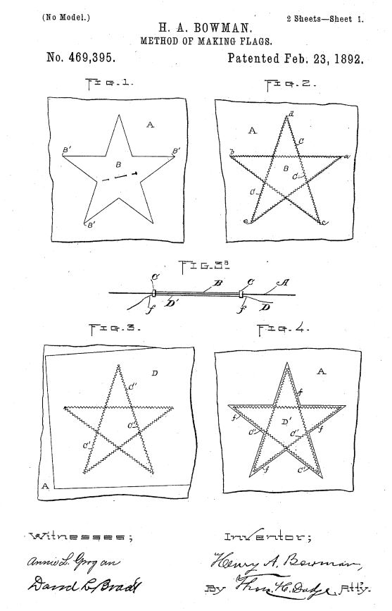 US469,935 - Method of Making Flags | Circa 1889