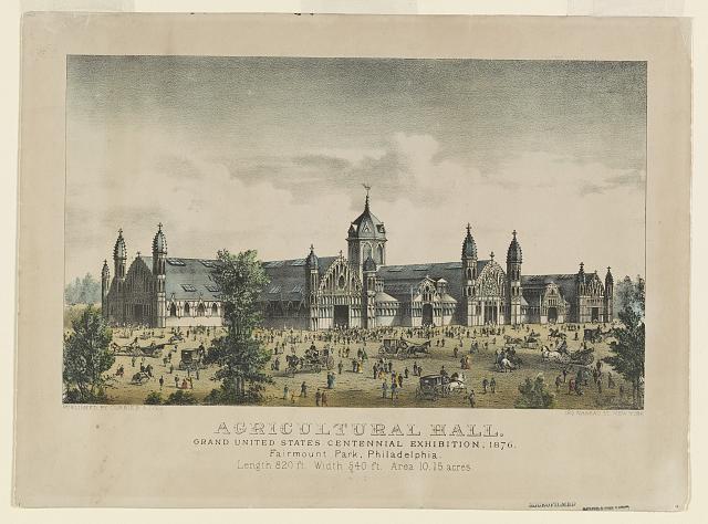 Agricultural Hall at the Centennial Exhibition | Circa 1876