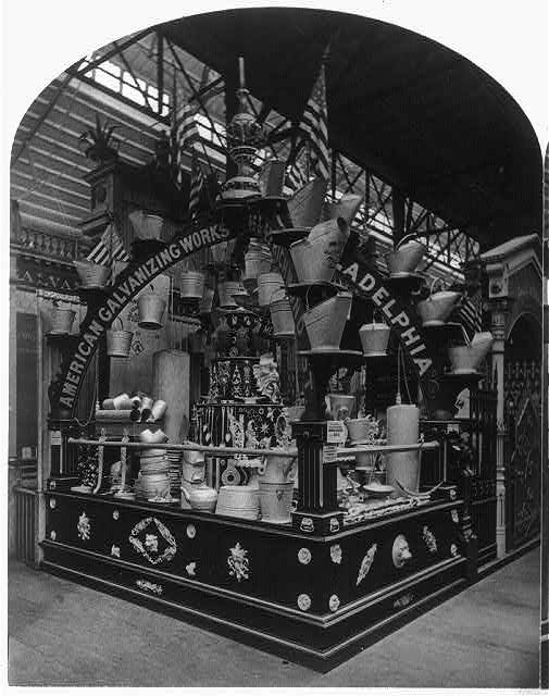 American Galvanizing Co.'s Exhibit at the Centennial Exhibition | Circa 1876