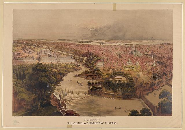 Bird's Eye View of the Centennial Grounds | Circa 1876